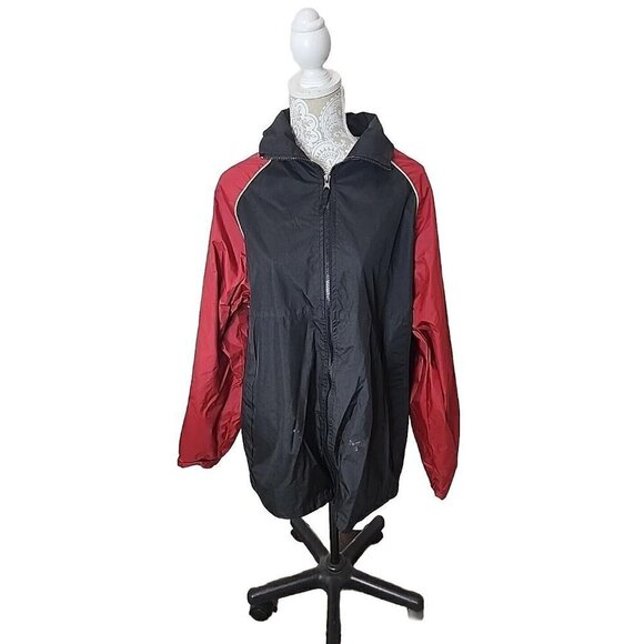 10,000 FEET ABOVE SEA LEVEL Men's XL Black And Red Wet Weather Coat Jacket - Picture 1 of 8